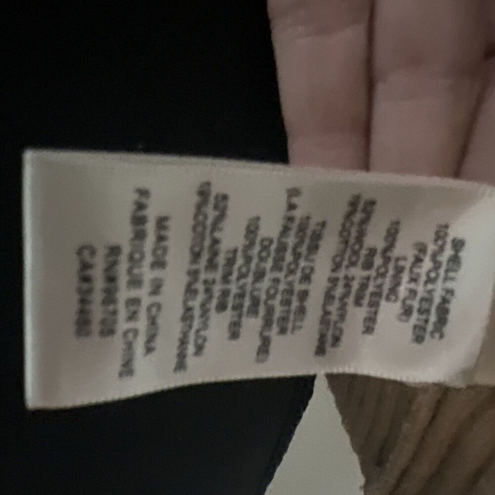 Rebecca Taylor La Vie Faux Shearling Jacket Bomber Jacket Size Medium - Picture 9 of 11